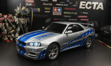 Nissan Skyline GT-R R34 RTR – 1/10 RC Touring Car con fari e fanali posteriori a LED