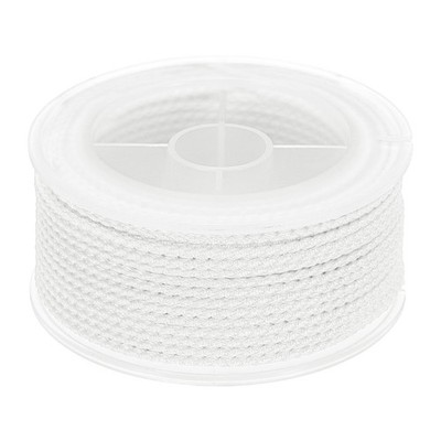 Nylon Thread Twine Beading Cord, 52ft Bracelets String Cord Rope, White