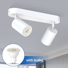 Black White LED Spot Ceiling Light Rotatable GU10 3CCT Surface Mounted Spotlight