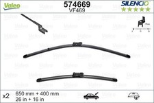 Valeo 574669 Silencio VF469 Front Wiper Blade Set Spoiler 650mm 400mm 26" 16"