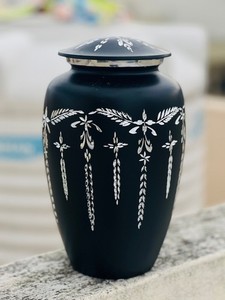 Urne de beauté étincelante, cendres d'urnes de crémation