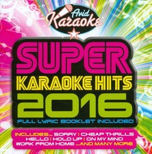 KARAOKE - SUPER KARAOKE HITS 2016 NEW CD