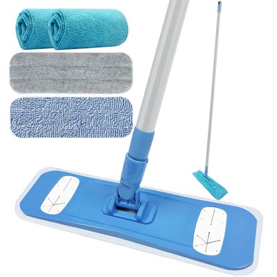 Microfiber Mops for Floor Cleaning, Multi Surface Floor Cleaner with 2 Microf...