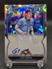 2023 Bowman Chrome Prospect Atomic Refractor 79/100 Luis Garcia Auto Blue Jays