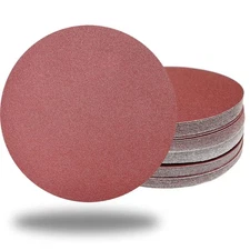 50 Pack 7 Inch 80 Grit Hook-and-Loop Sanding Discs Sandpaper -7" Aluminum... 