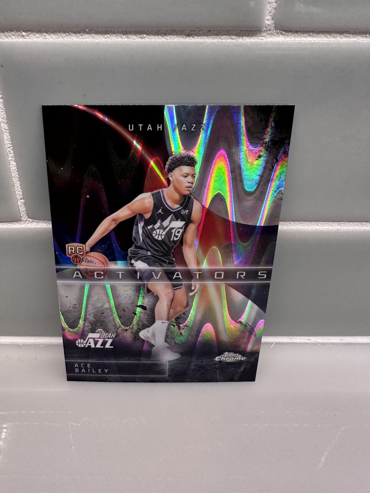 2025/26 Topps Chrome Basketball Ace Bailey RC Ray Wave Activators Insert AC-15