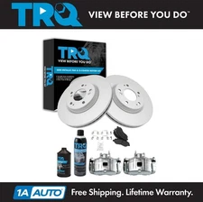 TRQ Front Brake Pad & Rotor Kit Semi-Metallic Fits Mitsubishi