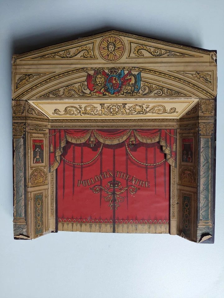 Ancien jouet Théâtre  " POLLOCK'S THÉÂTRE   " marionnette cirque - Photo 2/4