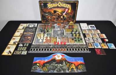 Hero Quest MB Original # Basisspiel # 100% Vollständig-Erstausgabe-1989-Sehr gut