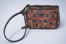 Longaberger Small Coin Purse with Zipper Multicolor