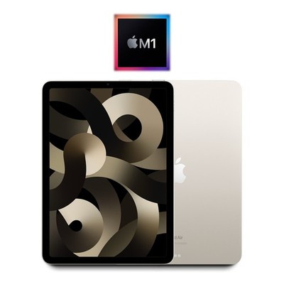 2022 Apple M1 iPad Air 5 64GB WiFi Only 10.9'' - (Starlight) A2588 w/Warranty
