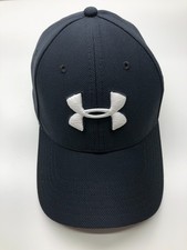 Gorra de béisbol Under Armour Blitzing negra para hombre talla M/L calce clásico elástica