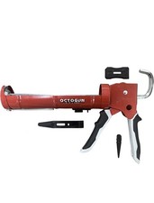 Newborn Octogun Drip-Free Metal Caulking Gun Red Black 10 oz X004U22W5B