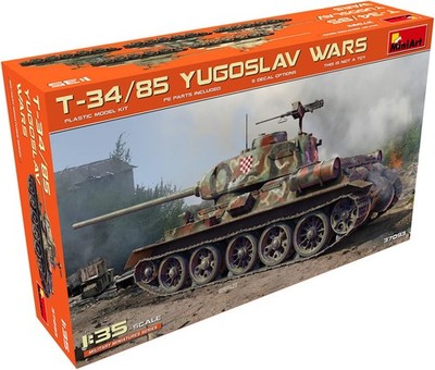 MiniArt MIN37093 1:35-T34/85 Yugoslav Wars Scale Model Kit