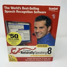Dragon Naturally Speaking 8 Preferred Speech Recognition Software