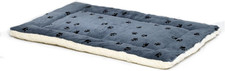 XS Quiettime Reversible Paw Print Pet Bed, Soft Faux Fur  Fleece 22-Inch Crate
