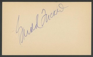 GERALD TUCKER (1922 1979) signed card | Coach 1956 Olympic Basketball autograph