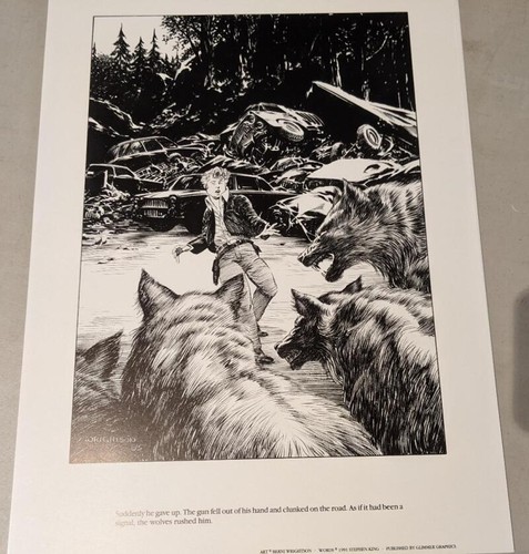 Cartera de ilustraciones de Stephen King's The Stand de Berni Wrightson 1991 - Imagen 6 de 14