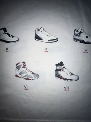 VINTAGE NIKE AIR JORDAN 18 YEARS OF LOVE SHIRT NEW 2003 XL NEW NWT
