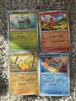 Pokemon Starter Set 4 Promo Karten Box Costco 151 Cosmo Holo FR EV 3.5  