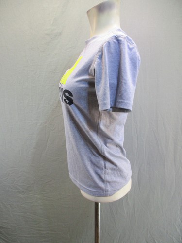 ADIDAS CLIMALITE Size M(10-12) Boys Gray Crew Neck Short Sleeve Athletic Top 788 - Picture 3 of 9