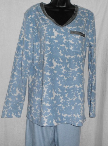 Anne Klein 2 Pajamas Size S NWT Long Sleeve & Pant Multi Polyester Micro Fleece - Picture 2 of 12