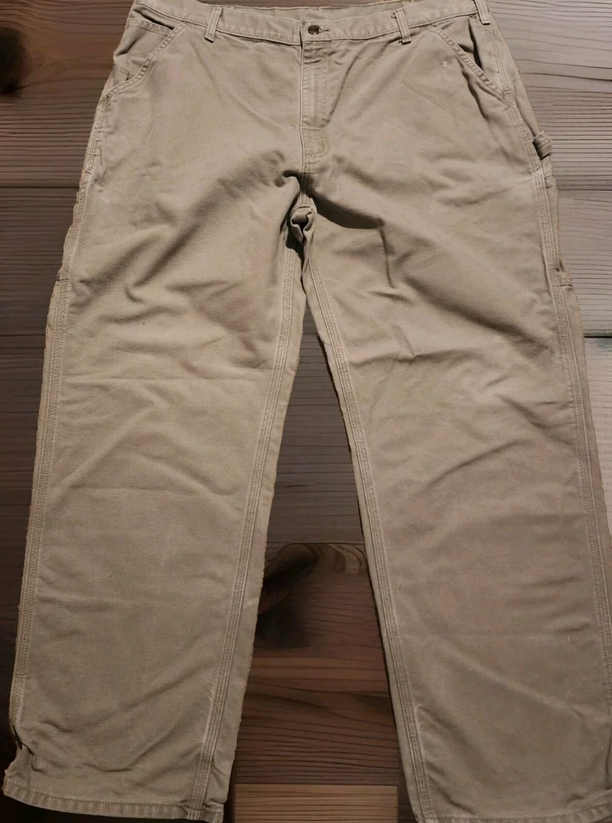 Carhartt Original Dungaree Fit カーキ フェード Men's Carhartt Loose Original Fit Canvas Work Dungaree Pants