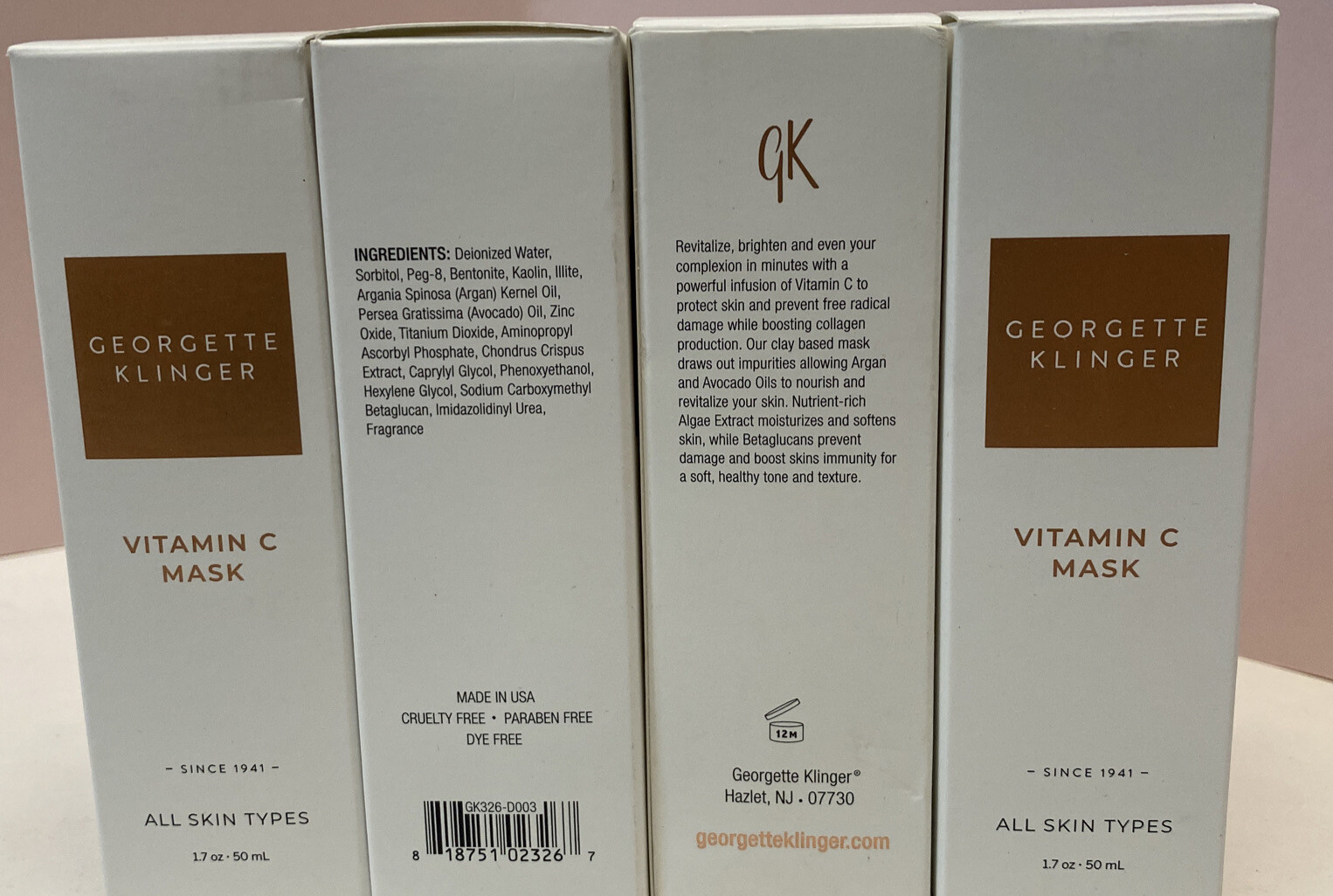 *4 PACK* GEORGETTE KLINGER Vitamin C Mask 1.7oz All Skin Types $30 Each Amazon