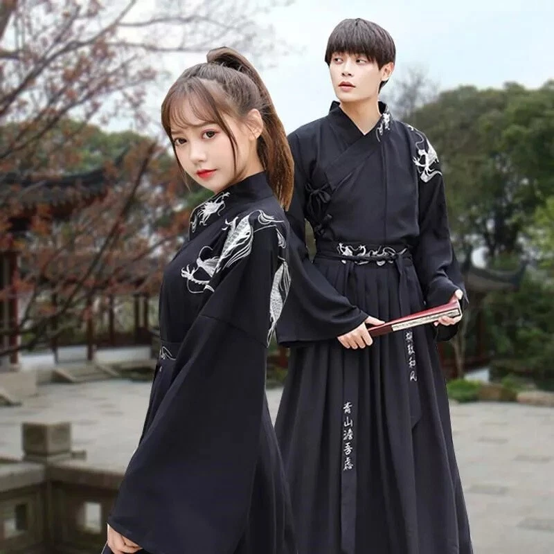 Fantasia antiga de fada adulta Hanfu plus size dinastia Tang feminina masculina casal combinação - Imagem 3 de 4