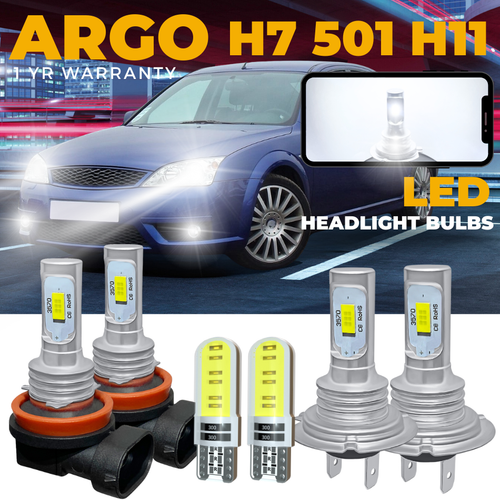 Pour Ford Mondeo MK3 LED Phare Xénon 2000-07 Bas Faisceau Fog Clignotant Ampoule - Photo 1 sur 20