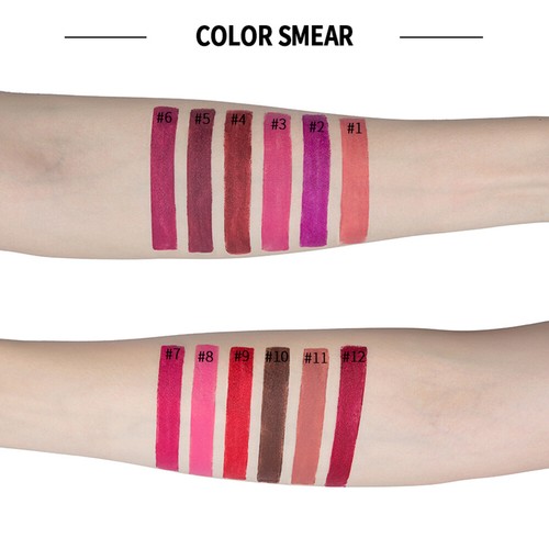 Professional Matte 12 Colors Makeup Lipstick Lips Waterproof L1H2 - Picture 2 of 12