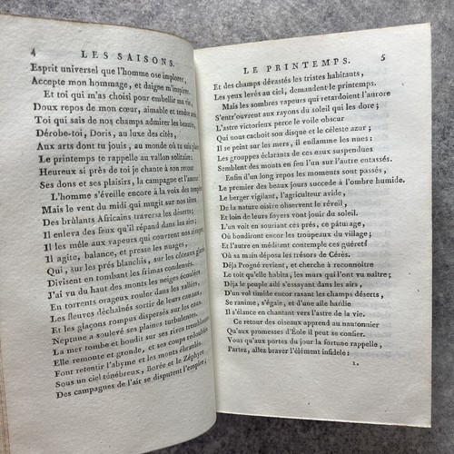 WERKE VON SAINT-LAMBERT: BAND 1 (DIE JAHRESZEITEN, GEDICHT) + 2 (GEMISCHTE WERKE). 1795 - Bild 12 von 24