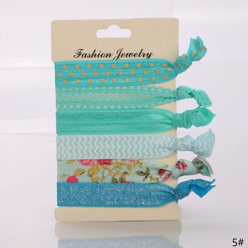 Dual Purpose Hand Rope - 7 Color Elastic Hair Bands Womens Accessories 1Combo - Picture 25 of 28