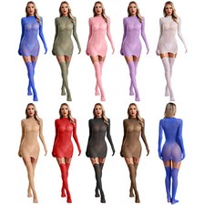 Women's Leotard Ultrathin Jumpsuit Stockings Bodystockings Suspender Bodysuit