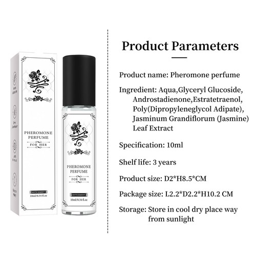 Feromoni Infusi Gelsomino Attrazione Eau de Parfum Viaggio Profumo Booster Regalo - Foto 7 di 8