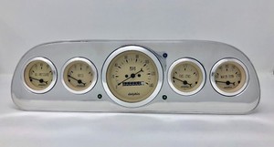 White-Face Gauge Dash Cluster For 1960-1963 Ford Falcon - Individual Gauge Set