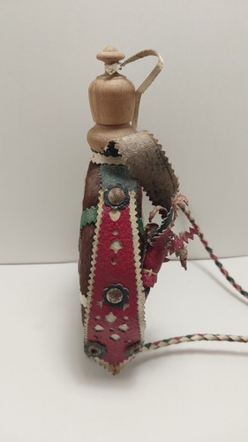 Hungarian Flask Shepherds Horse Hair Cover Bottle Vintage Decorative Kulacs - Picture 3 of 12