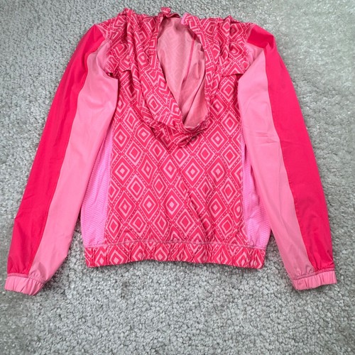 Ivivva Lululemon Hoodie Girls 14/Large Pink Full Zip Jacket Performance Hooded - Picture 2 of 12