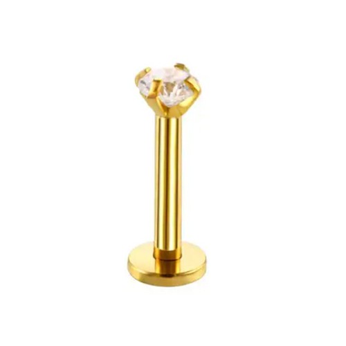 Titanium Ear Helix Tragus Cartilage Earring Lip Crystal Bar Stud Body Piercing ↕ - Picture 16 of 26