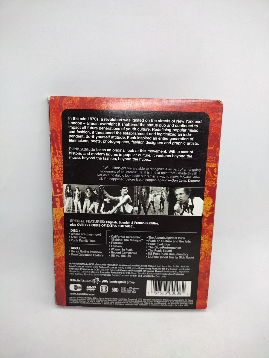 Punk - Attitude DVD A Film By Don Letts 187323000082| eBay Punk - Attitude DVD A Film By Don Letts 187323000082| eBay