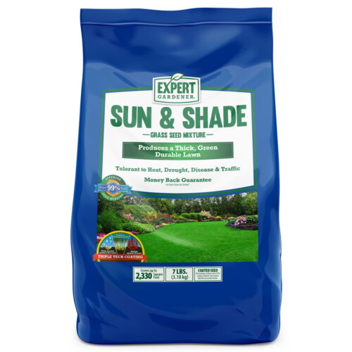 Sun & Shade Southern Grass Seed Mix, for Sun to Partial Shade, 7 lb, New