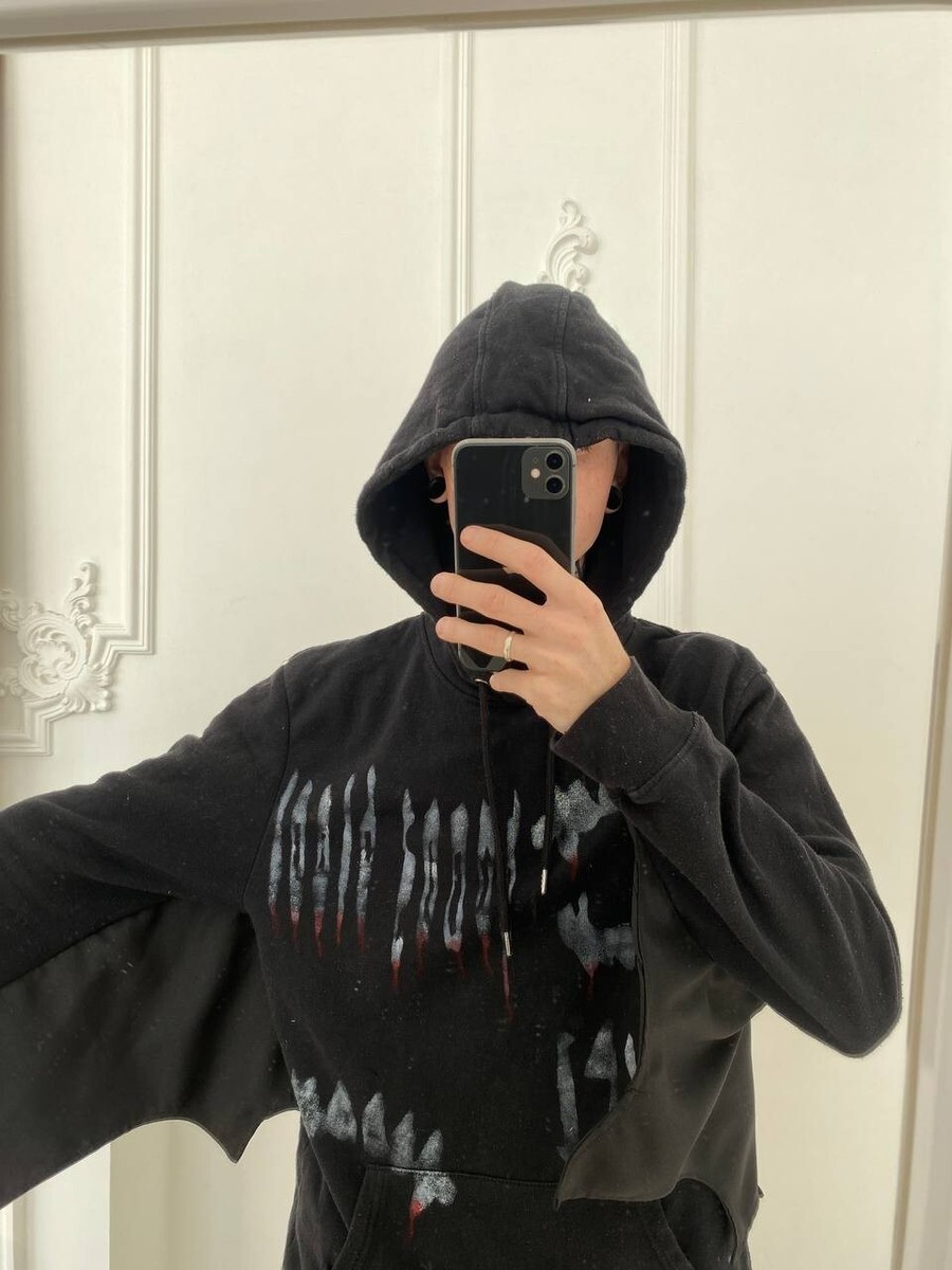VTG Custom Hoodie opium y2k grange sk8. Hoodie Vampire.bat hoodie