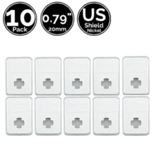 10 Pack 0.79 INCH 20 mm Slab Coin Display Holder Direct Fit 4 US Shield Nickel