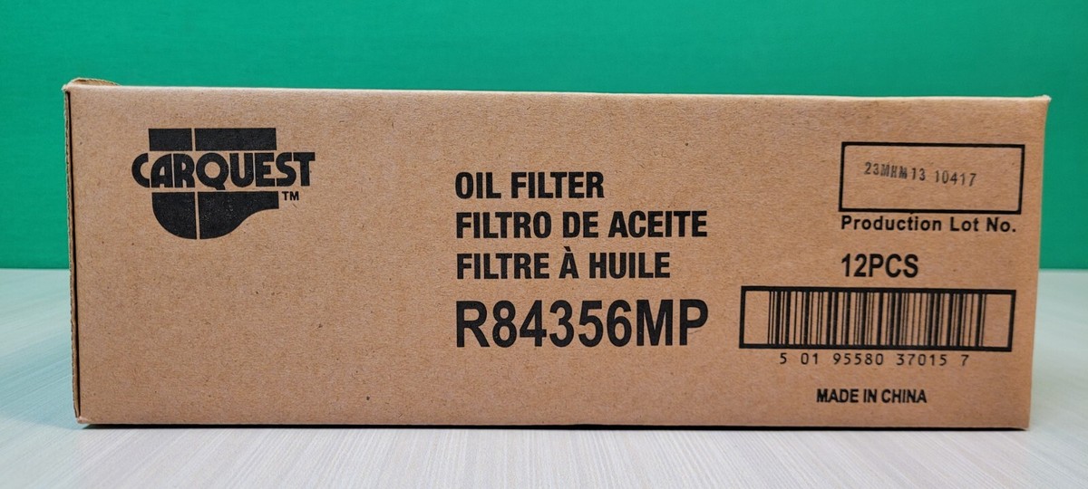 QTY. 12) Carquest Engine Oil Filter R84356 R84356MP for Z91B