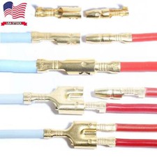 Male Female 10-100 Sets Wire Crimp Connectors 4.0mm Bullet Terminal Kit