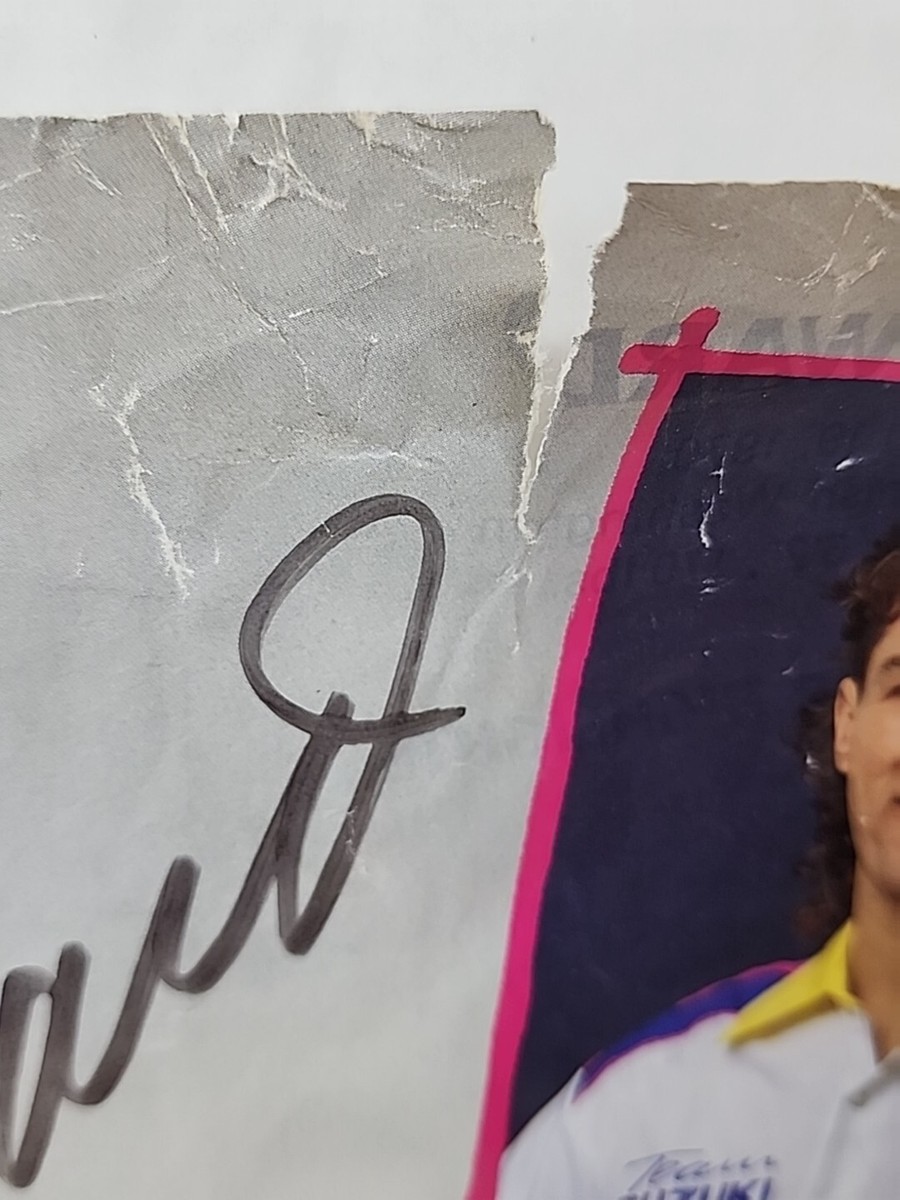 Larry Ward Signed Suzuki Racing Poster Motocross Supercross