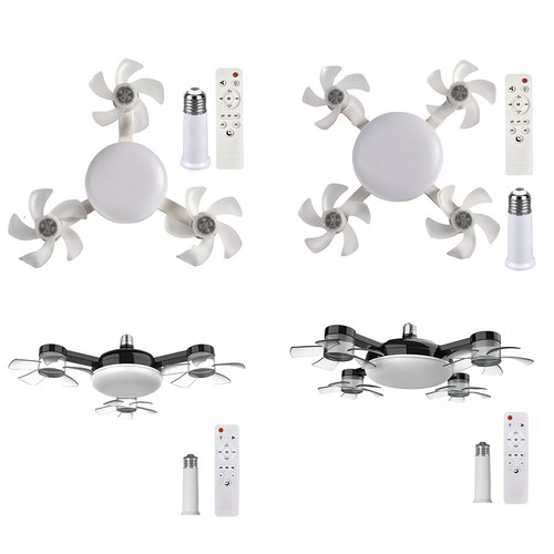 E26/E27 Drone Shape Fan Lights 3 Wind Speeds Plug-In Fan Light for Living Room - Picture 7 of 18