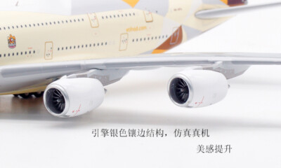 1:400 Aviation ETIHAD AIRBUS A380-800 Passenger Airplane