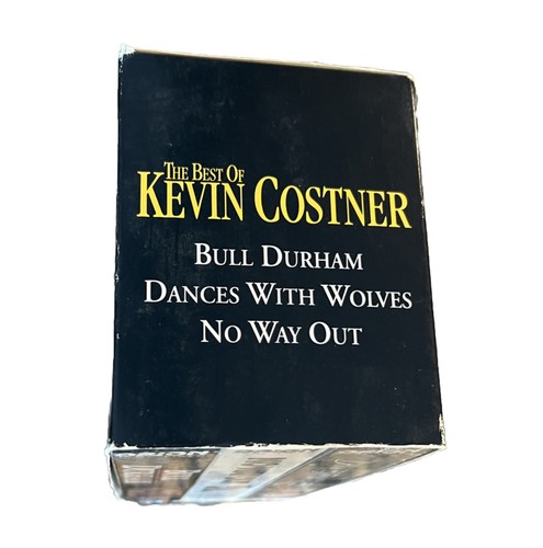 The Best of Kevin Costner 3 VHS Box Set - Dances With Wolves Bull Durham No Way - Picture 5 of 8