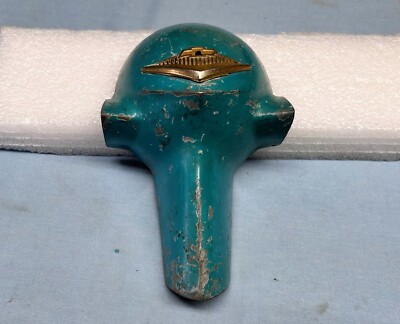 1955 56 CHEVY Bel Air Nomad 150 210 V8 STEERING WHEEL HORN CAP COVER #3720684